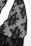 Floral pattern see-through bag