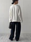 Reverse Slit Over Fit Sweatshirt