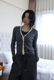 Harris Twill Knit Cardigan