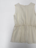 Wrinkle String Sleeveless Blouse