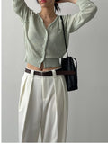 Mu Symbol Raglan V-neck Cardigan