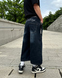 Embroidered Lettering Bermuda Pants