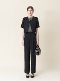 [Premium] Button Linen Jacket & Slacks Set