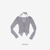 Aveline Neck String Cardigan