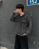 Pigment Pocket Hooded Cardigan