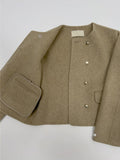 [wool100%/handmade] Kyron double wool short jacket