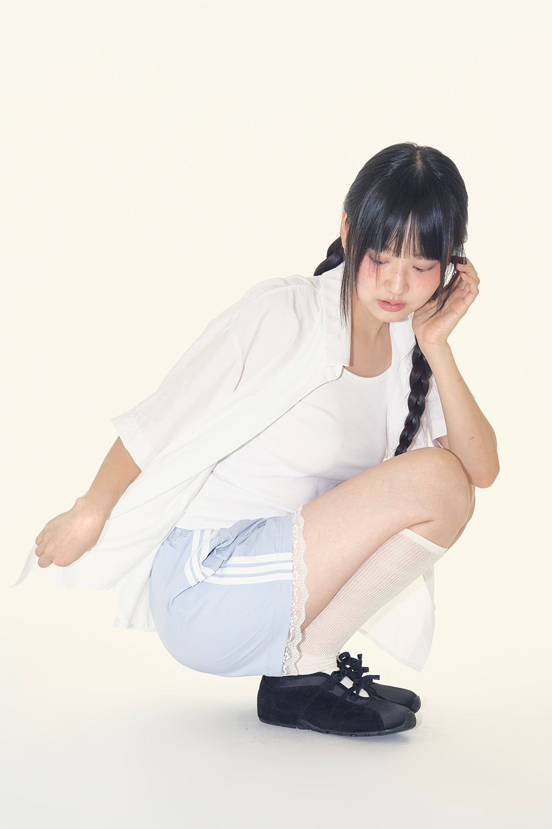 【Raucohouse】Choa lace track shorts Raucohouse(ラウコハウス) - チョアレーストラックショーツ