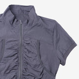 Jerryn Shirring Half Zip-up