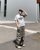 Back Printing Nylon Banding Pants