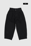 Oberon pintuck balloon denim pants