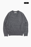 Sober wool v-neck knit