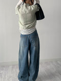 541 Rivet Balloon Wide Denim Pants