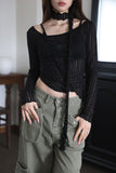 Holic See-Through Scarf Tee