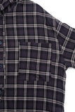 Civita wrinkle hooded check shirt