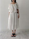 [Setup Available] Denma Cargo Banding Flare Skirt