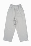 Long waist rib loose sweatpants