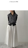 Maple Button Sleeveless Knit