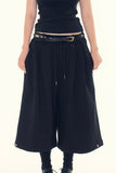 Ness snap tuck bermuda pants