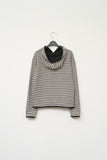 (W) Egg Striped Warm Top