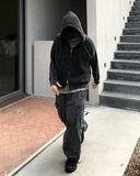 Pigment Over Hood Knit Zip-Up