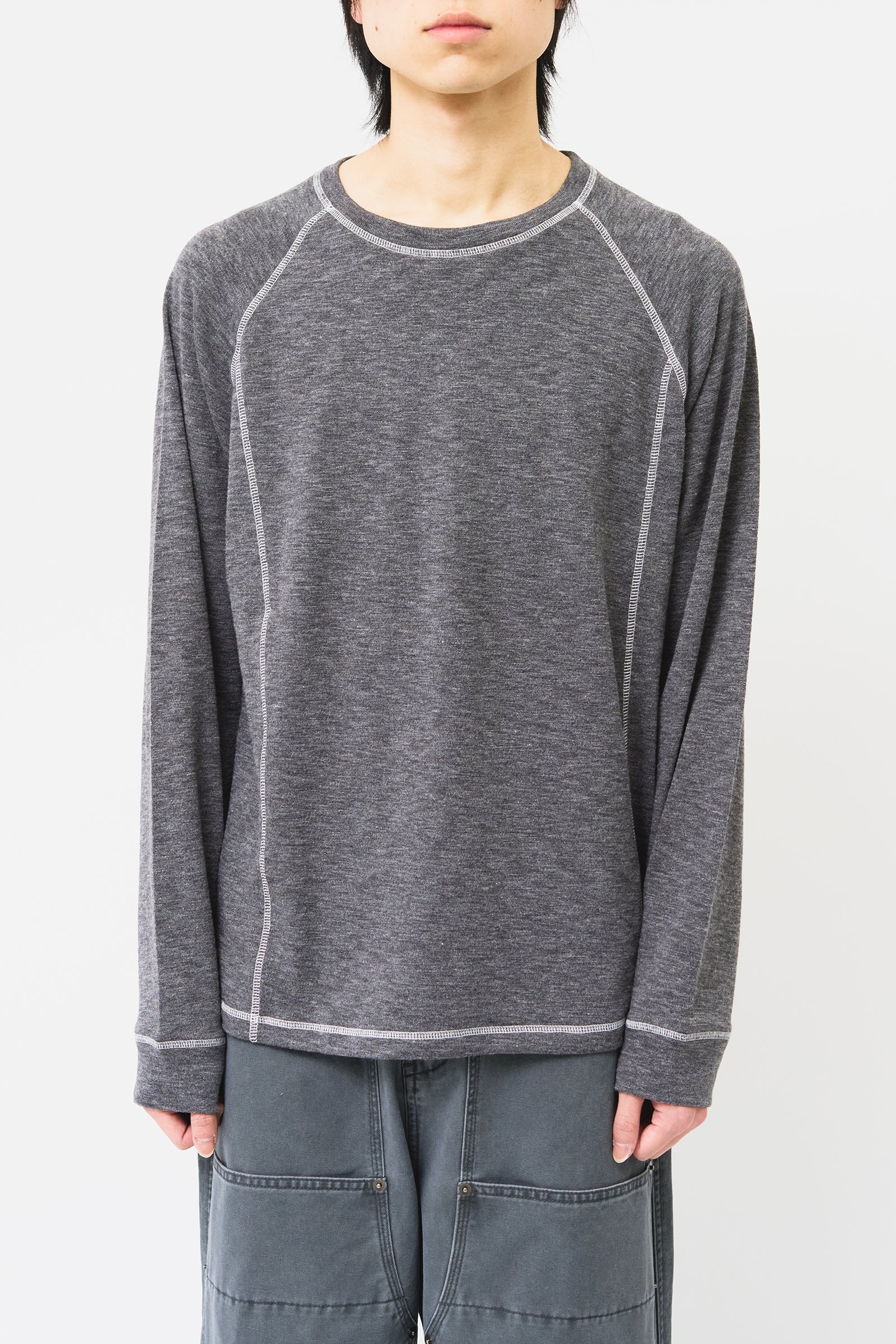 【HI FI FNK】Pie Stitch Longsleeve HI FI FNK(ハイファイファンク) - パイステッチ長袖Tシャツ