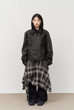 (W) Netty Checked Skirt
