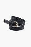 Leopard eyelet belt