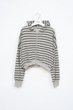 (W) Mush Striped Zip Hoodie