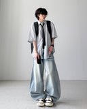 Neon Washed Balloon Denim