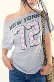 Checkerboard New York printing t-shirt