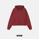 Rome Cropped Zip Hoodie
