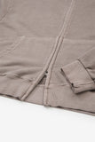 Pigment crop zip-up hoodie