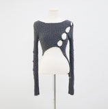 Smith's Unbalanced Slit Knit