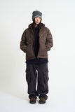 Hound quilting duck down hood padding jumper