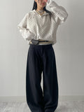 Embossed Dot Hooded Jumper