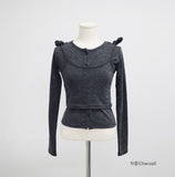 Diark Layered Bustier Cardigan