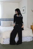 Off-pleated slacks pants