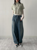 Shubi See-Through Half Blouse