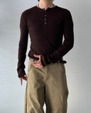 Slim Henley Knit