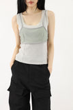 Needs Layered Mesh Bra Top