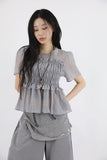 Mock chiffon blouse