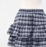 Luna Check Tiered Skirt