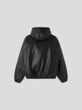 Ball Leather Hooded Jumper