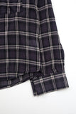 Civita wrinkle hooded check shirt