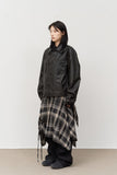 (W) Netty Checked Skirt