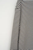 (W) Egg Striped Warm Top