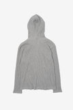 Dusk slim waffle hooded zip-up