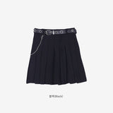Elysium Belt Pleated Skirt
