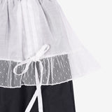 Lunine shirring layered pants
