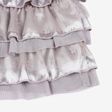 Velour Ribbon Tiered Skirt